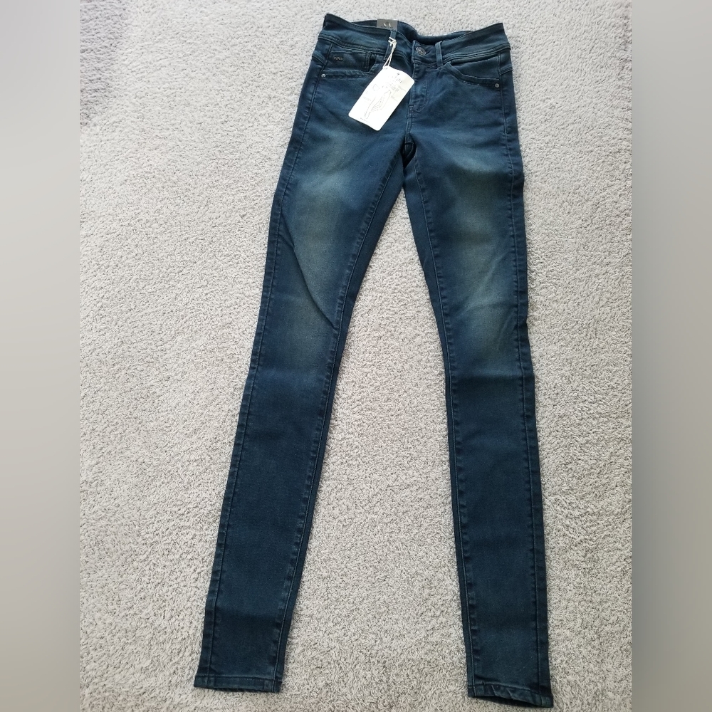 G Star Raw Dark Wash Lynn Skinny Jeans